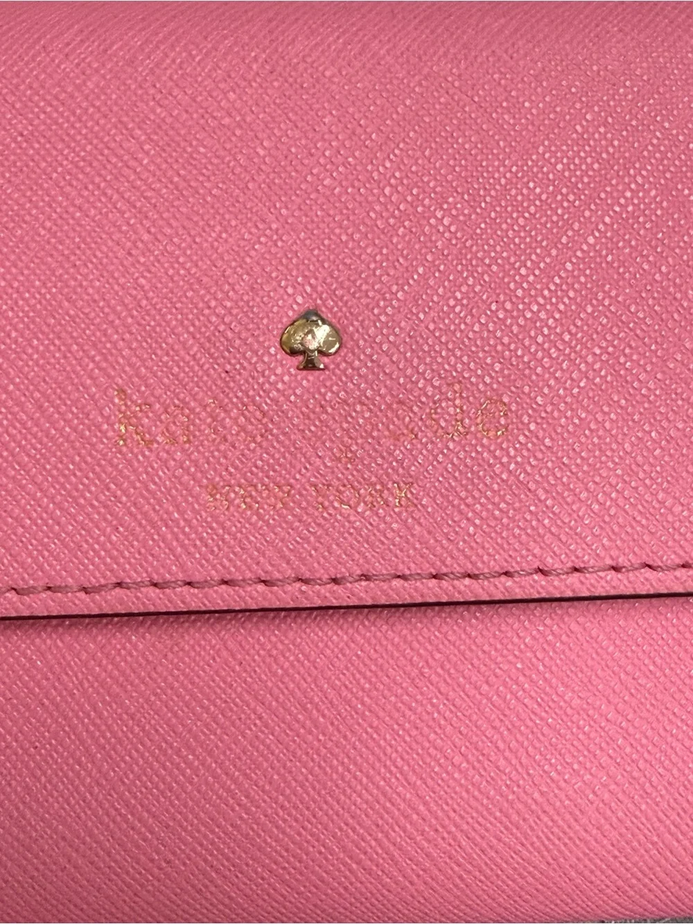 kate spade Pink Saffiano Wristlet Wallet